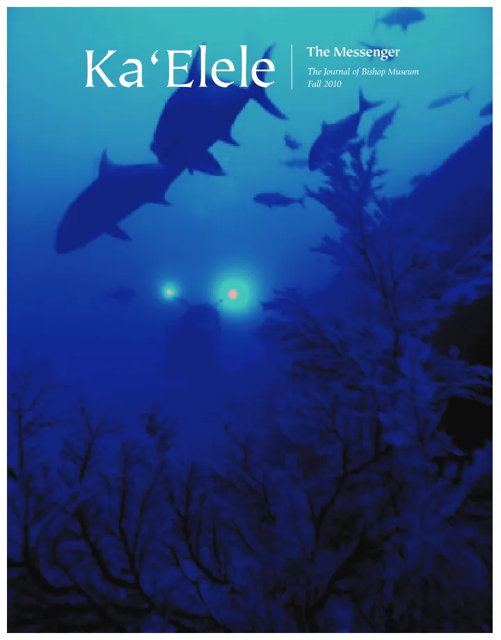 Cover of Ka ʻElele, Fall 2010