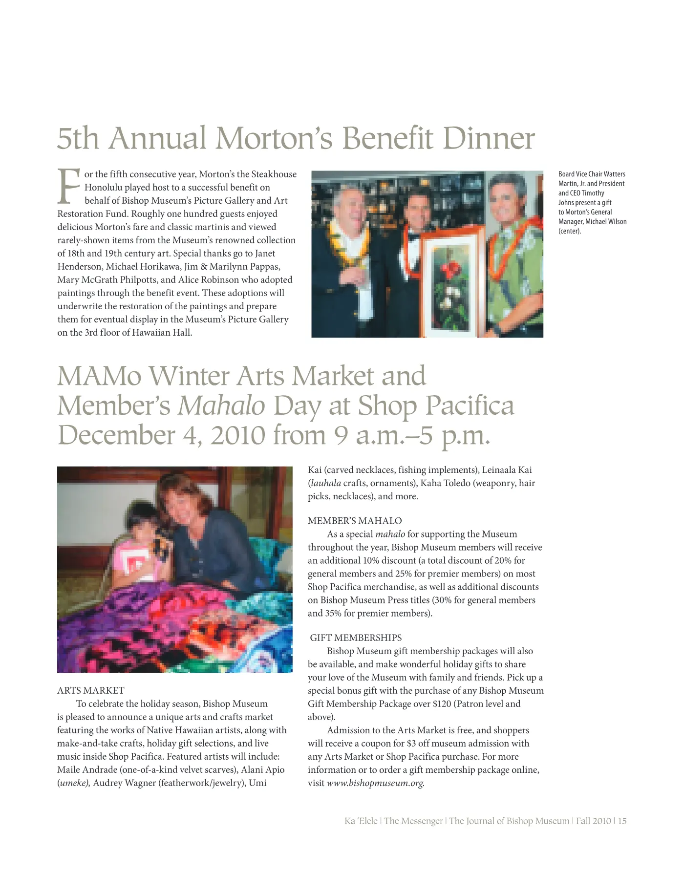 Ka ʻElele Fall 2010, page 15