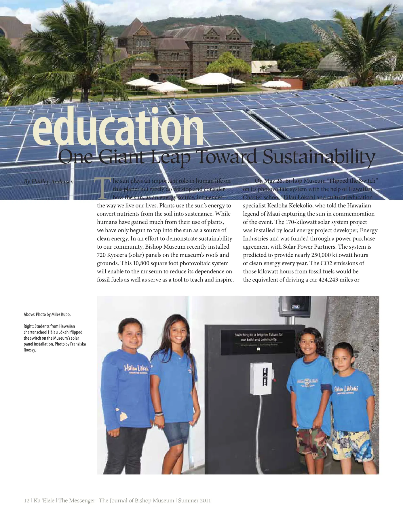 Ka ʻElele Summer 2011, page 12