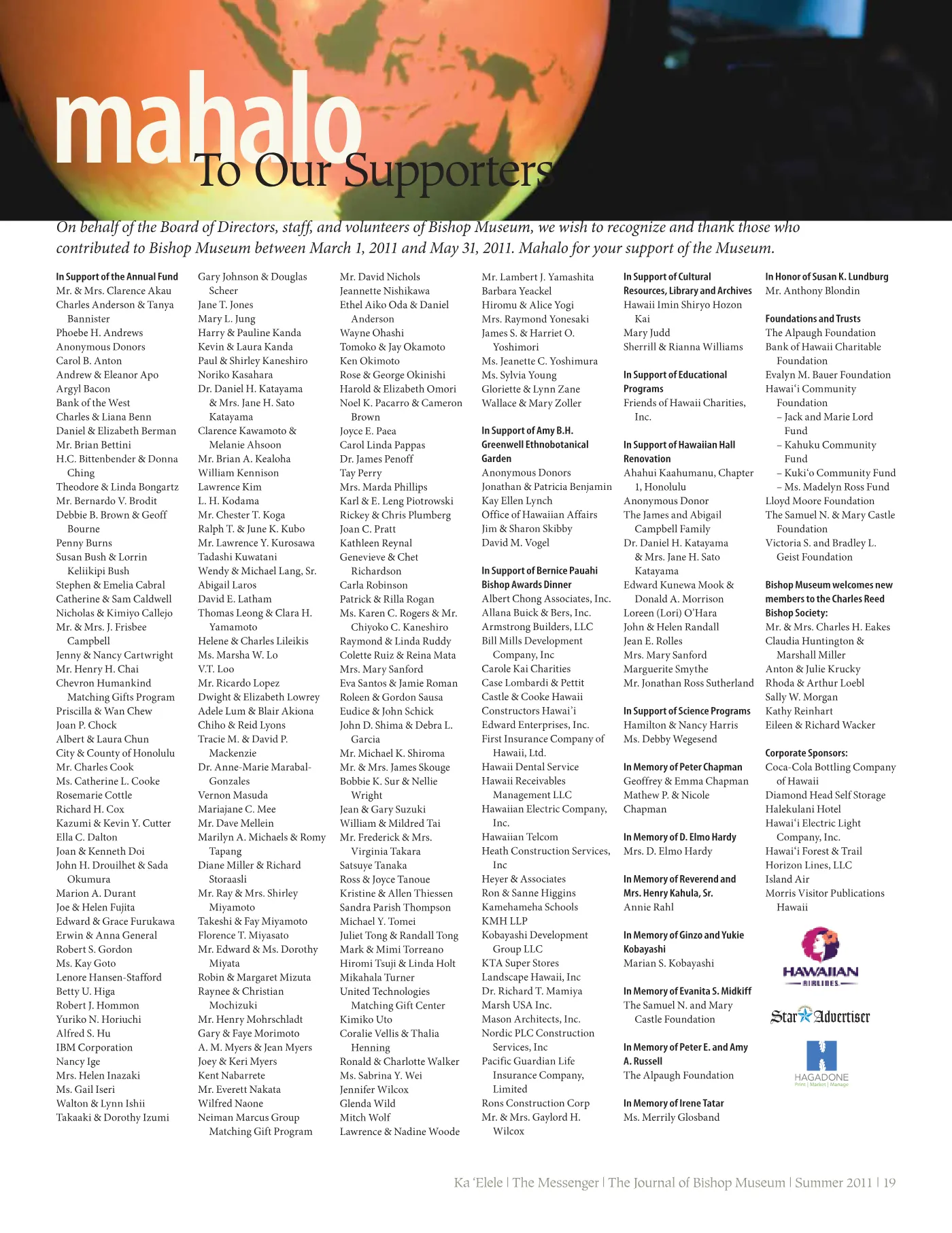 Ka ʻElele Summer 2011, page 19