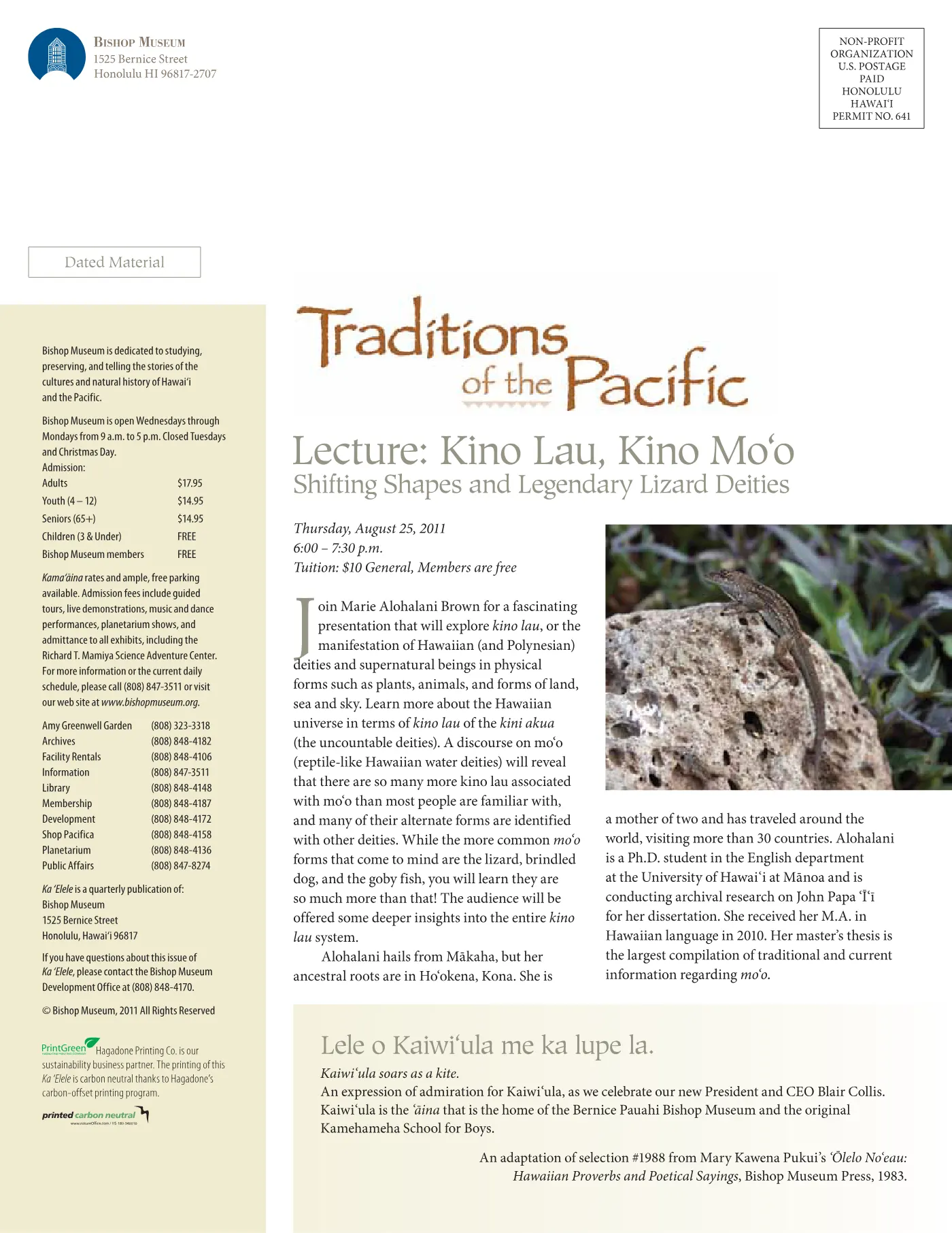 Ka ʻElele Summer 2011, page 20