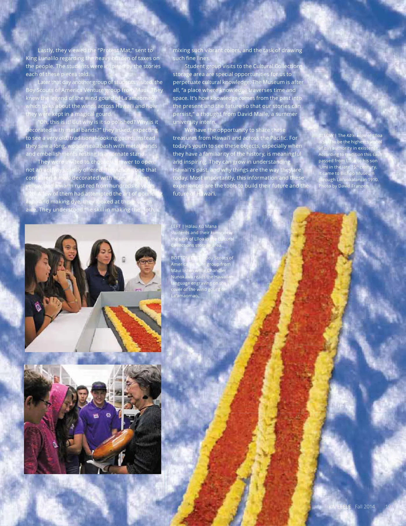 Ka ʻElele Fall 2014, page 19