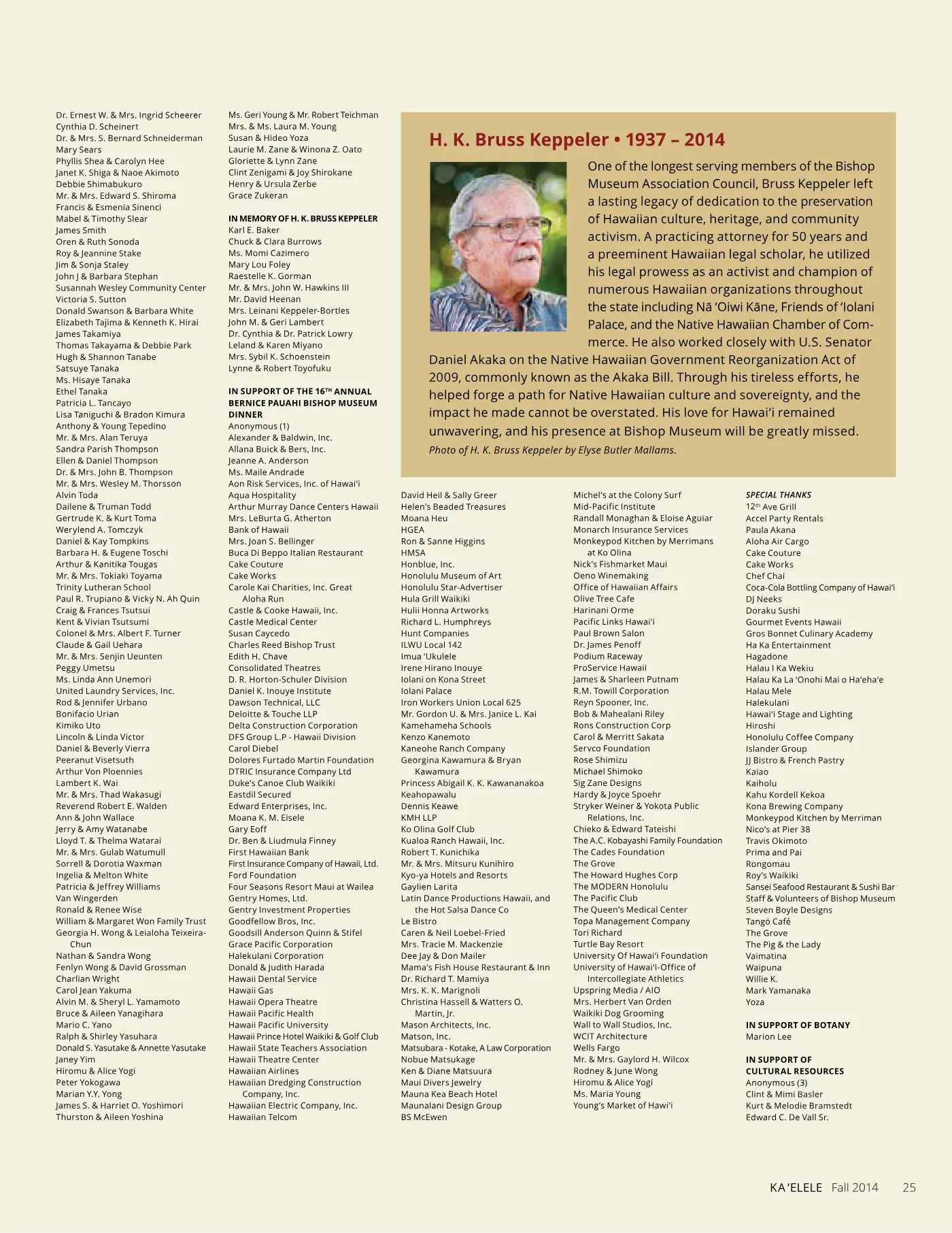 Ka ʻElele Fall 2014, page 25