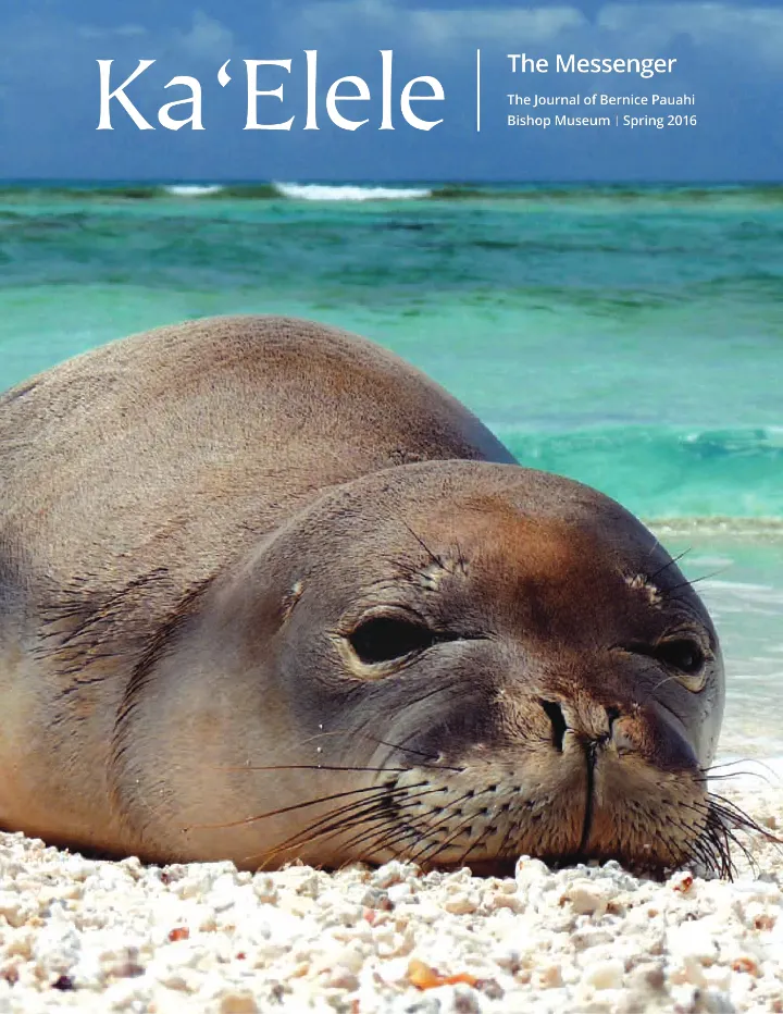 Cover of Ka ʻElele, Summer 2016