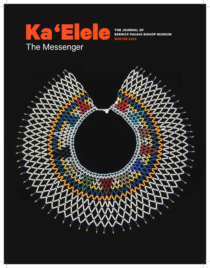 Cover of Ka ʻElele, Winter 2023