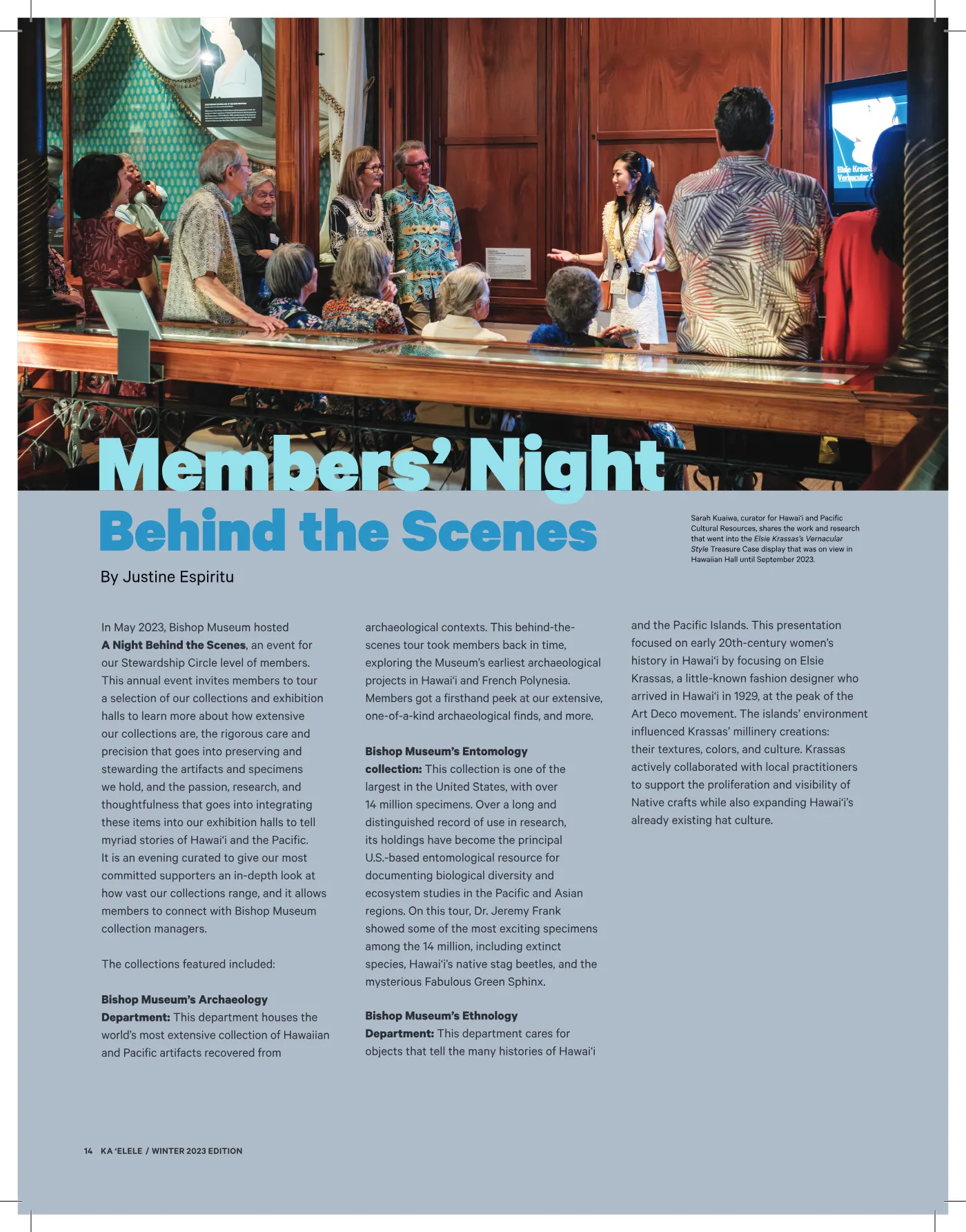 Ka ʻElele Winter 2023, page 14