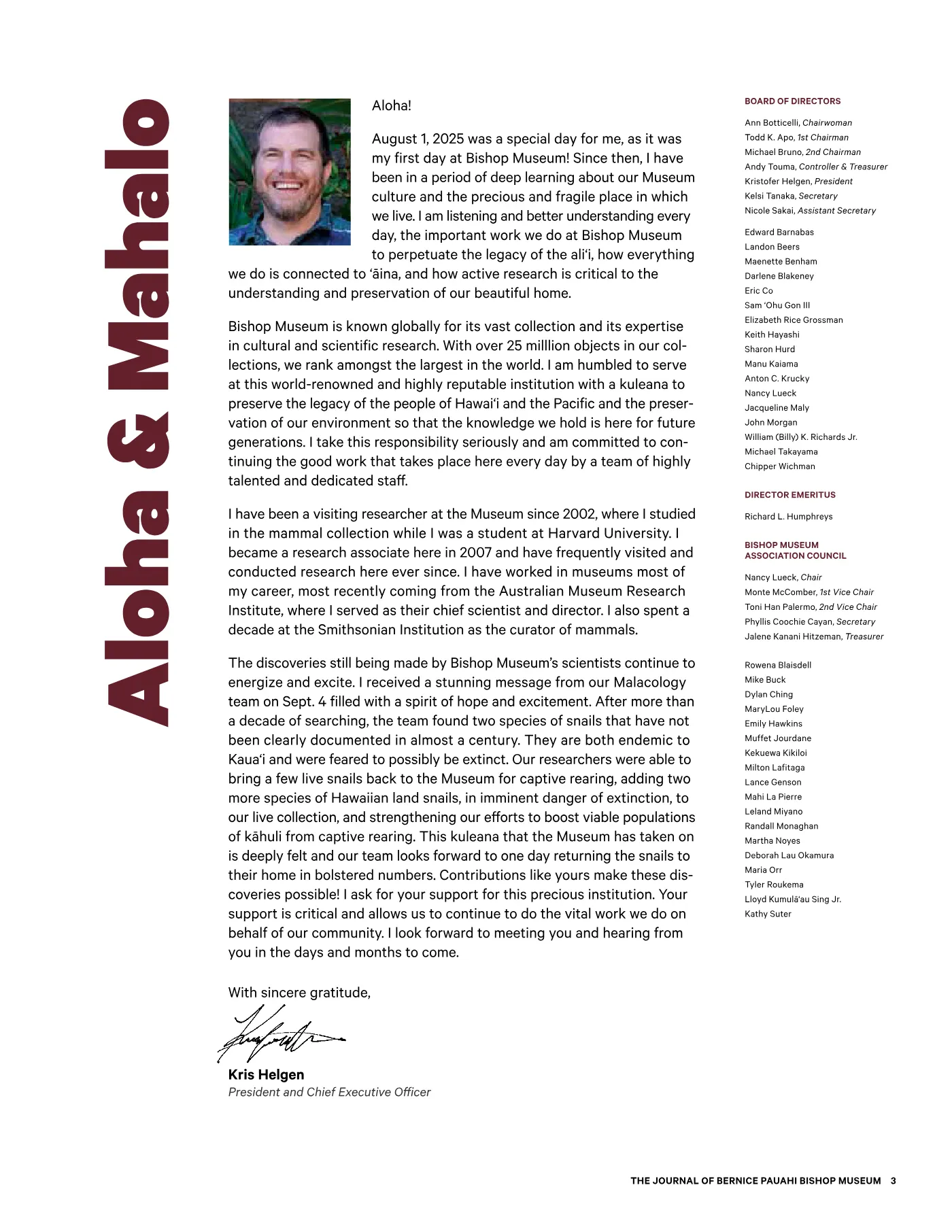 Ka ʻElele Winter 2025, page 3