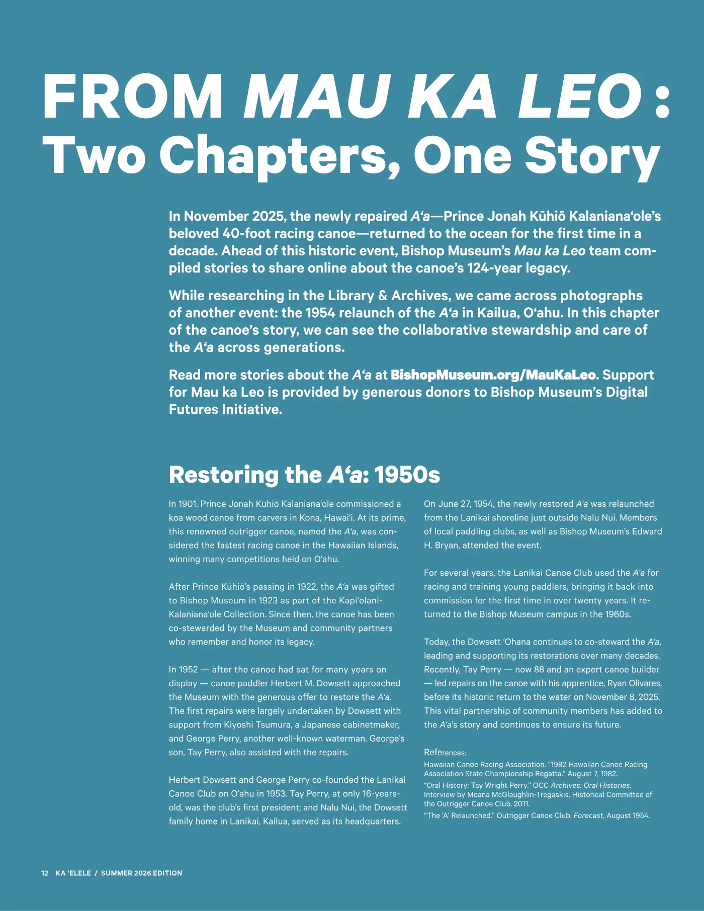 Ka ʻElele Summer 2026, page 12